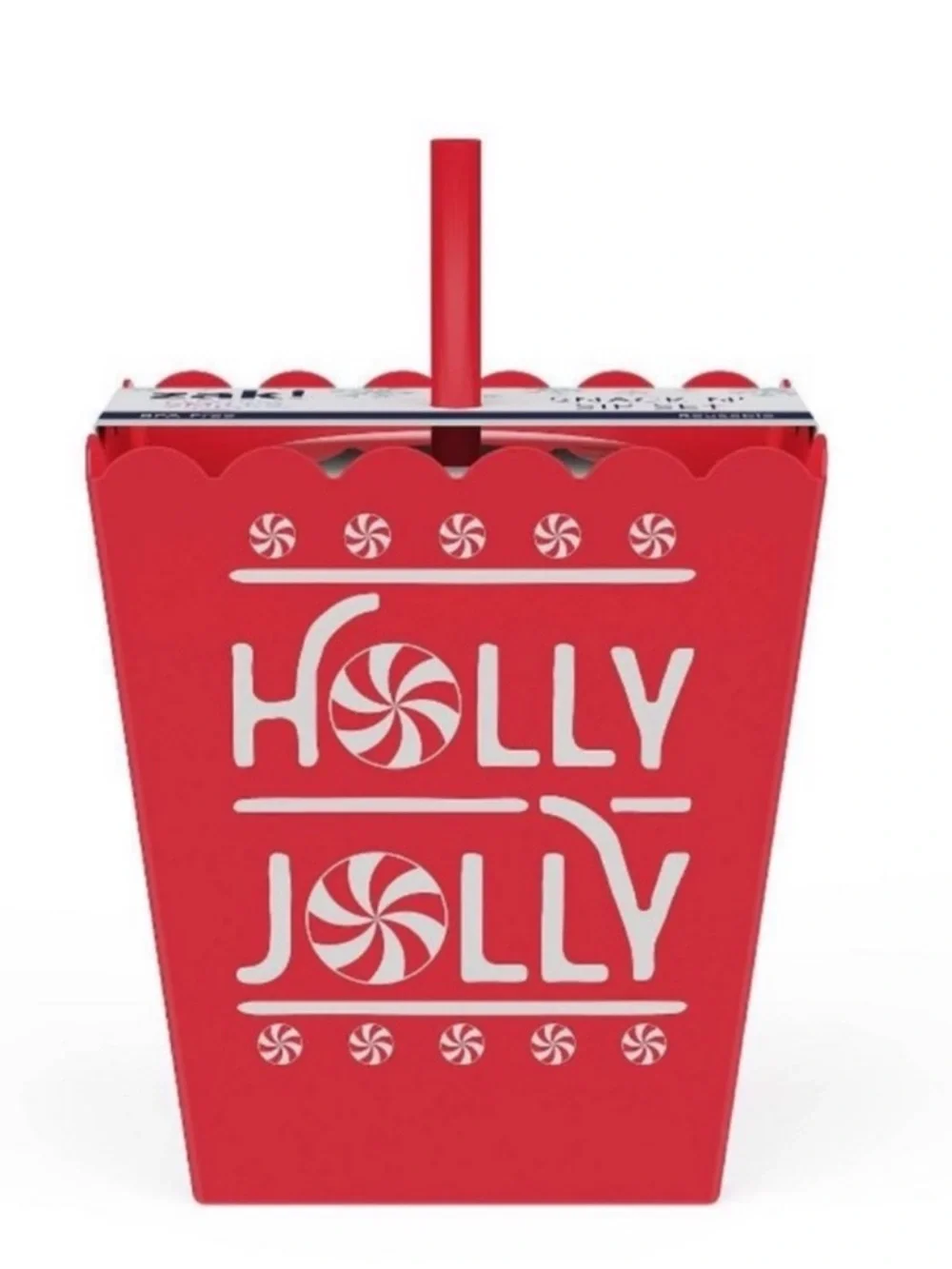 3 for $15 SALE! New! Holly Jolly Red Holiday Popcorn Box & Tumbler Set